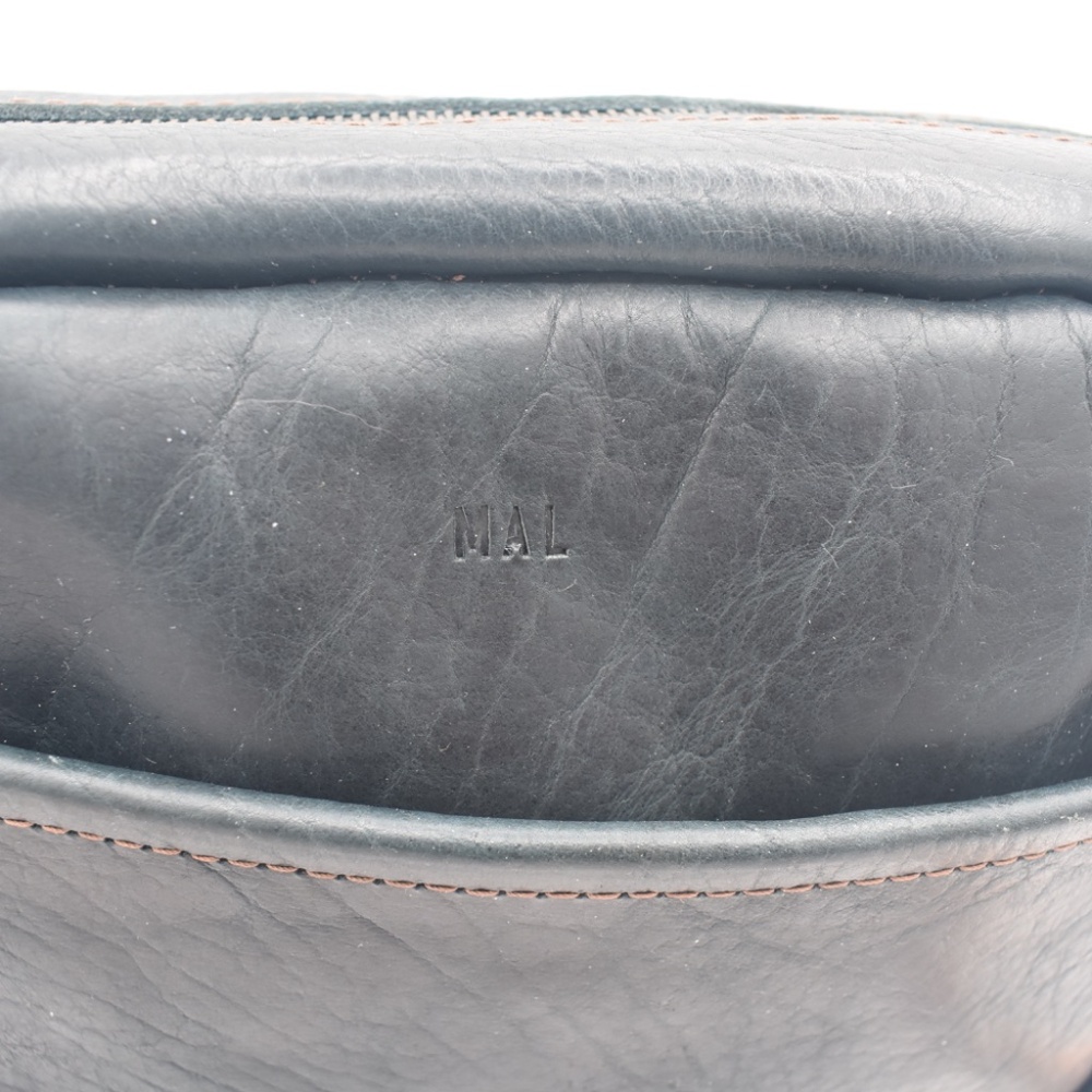 Go Forth Goods Original Sarah Leather Crossbody Indigo Bison with Custom Options - Picture 5 of 9